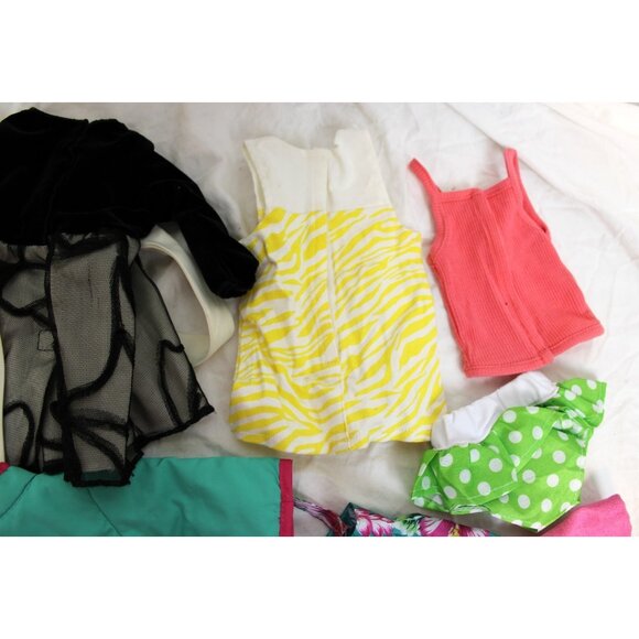 18" Doll Clothing 7 pc Lot Dress Tank Jacket Skirt Bikini Bottom - Picture 8 of 10